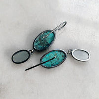 Turquoise and Aquamarine Earrings